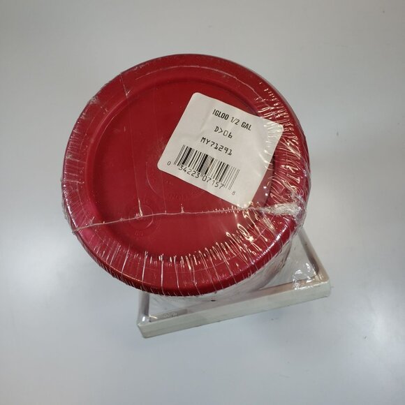 Igloo Half Gallon Picnic Jug 12" Red/White VINTAGE FACTORY SEALED!!! - Picture 4 of 7